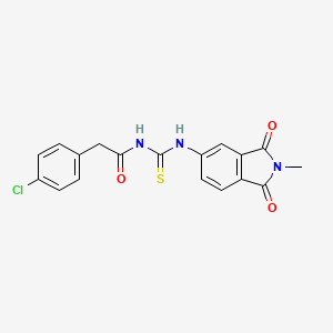 2-(4-chlorophenyl)-N-[(2-methyl-1,3-dioxo-2,3-dihydro-1H-isoindol-5-yl)carbamothioyl]acetamide