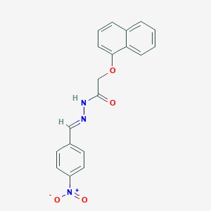 molecular formula C19H15N3O4 B362845 2-(1-naphthyloxy)-N'-(4-nitrobenzylidene)acetohydrazide CAS No. 303083-48-9