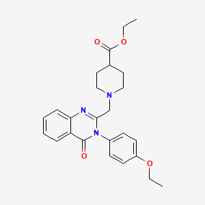 ethyl 1-{[3-(4-ethoxyphenyl)-4-oxo-3,4-dihydro-2-quinazolinyl]methyl}-4-piperidinecarboxylate