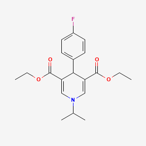 3,5-DIETHYL 4-(4-FLUOROPHENYL)-1-(PROPAN-2-YL)-1,4-DIHYDROPYRIDINE-3,5-DICARBOXYLATE