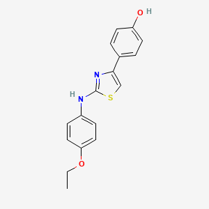 4-[2-(4-Ethoxyanilino)-1,3-thiazol-4-yl]phenol