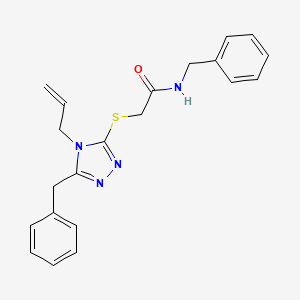 N-benzyl-2-{[5-benzyl-4-(prop-2-en-1-yl)-4H-1,2,4-triazol-3-yl]sulfanyl}acetamide