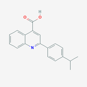 molecular formula C19H17NO2 B362858 2-(4-Isopropylphenyl)quinoline-4-carboxylic acid CAS No. 50733-96-5
