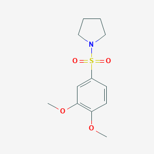 molecular formula C12H17NO4S B362859 1-(3,4-Dimethoxyphenyl)sulfonylpyrrolidine CAS No. 226544-96-3