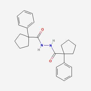 1-phenyl-N'-[(1-phenylcyclopentyl)carbonyl]cyclopentanecarbohydrazide