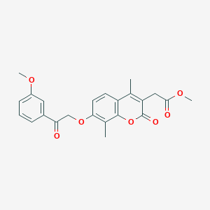 methyl {7-[2-(3-methoxyphenyl)-2-oxoethoxy]-4,8-dimethyl-2-oxo-2H-chromen-3-yl}acetate