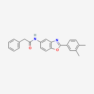 N-[2-(3,4-dimethylphenyl)-1,3-benzoxazol-5-yl]-2-phenylacetamide