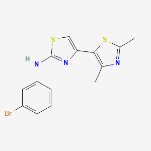 N-(3-bromophenyl)-4-(2,4-dimethyl-1,3-thiazol-5-yl)-1,3-thiazol-2-amine