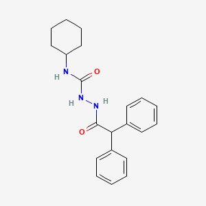 N-cyclohexyl-2-(diphenylacetyl)hydrazinecarboxamide