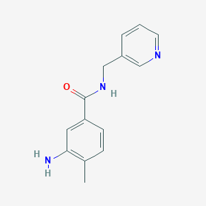 molecular formula C14H15N3O B362867 3-氨基-4-甲基-N-(3-吡啶甲基)苯甲酰胺 CAS No. 85366-81-0