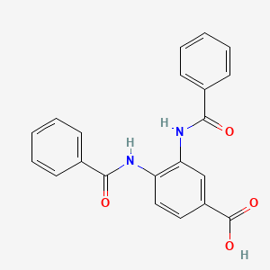 3,4-bis(benzoylamino)benzoic acid