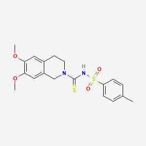 6,7-dimethoxy-N-[(4-methylphenyl)sulfonyl]-3,4-dihydro-2(1H)-isoquinolinecarbothioamide