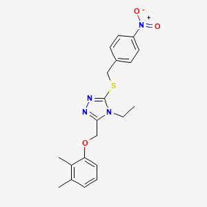 3-[(2,3-dimethylphenoxy)methyl]-4-ethyl-5-[(4-nitrobenzyl)thio]-4H-1,2,4-triazole