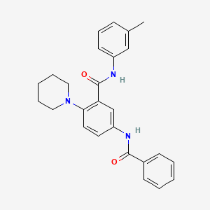 5-(benzoylamino)-N-(3-methylphenyl)-2-(1-piperidinyl)benzamide