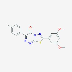 7-(3,5-dimethoxyphenyl)-3-(4-methylphenyl)-4H-[1,3,4]thiadiazolo[2,3-c][1,2,4]triazin-4-one