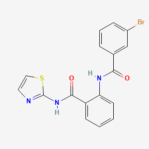 2-[(3-bromobenzoyl)amino]-N-1,3-thiazol-2-ylbenzamide