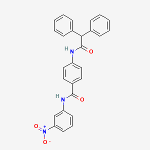 4-[(2,2-diphenylacetyl)amino]-N-(3-nitrophenyl)benzamide