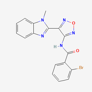 2-BROMO-N-[4-(1-METHYL-1H-1,3-BENZODIAZOL-2-YL)-1,2,5-OXADIAZOL-3-YL]BENZAMIDE