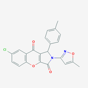 7-Chloro-2-(5-methyl-3-isoxazolyl)-1-(4-methylphenyl)-1,2-dihydrochromeno[2,3-c]pyrrole-3,9-dione