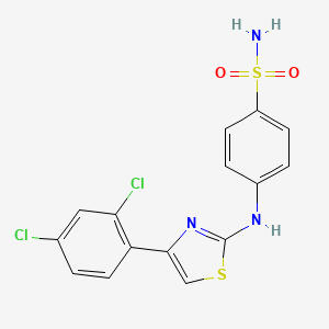 4-[[4-(2,4-Dichlorophenyl)-1,3-thiazol-2-yl]amino]benzenesulfonamide