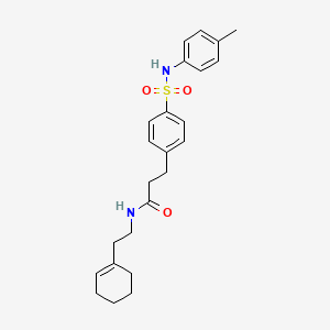 N-[2-(1-cyclohexen-1-yl)ethyl]-3-(4-{[(4-methylphenyl)amino]sulfonyl}phenyl)propanamide