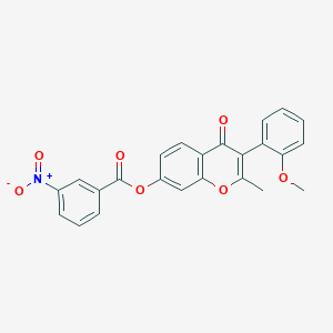 3-(2-methoxyphenyl)-2-methyl-4-oxo-4H-chromen-7-yl 3-nitrobenzoate