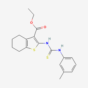 ethyl 2-({[(3-methylphenyl)amino]carbonothioyl}amino)-4,5,6,7-tetrahydro-1-benzothiophene-3-carboxylate