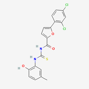 5-(2,4-dichlorophenyl)-N-{[(2-hydroxy-5-methylphenyl)amino]carbonothioyl}-2-furamide