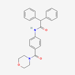 N-[4-(4-morpholinylcarbonyl)phenyl]-2,2-diphenylacetamide