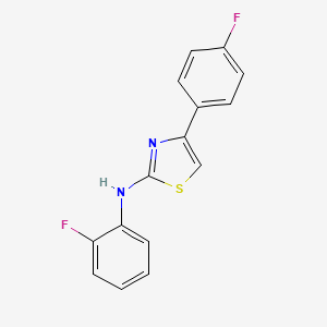 N-(2-fluorophenyl)-4-(4-fluorophenyl)-1,3-thiazol-2-amine