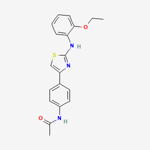 N-[4-[2-(2-ethoxyanilino)-1,3-thiazol-4-yl]phenyl]acetamide