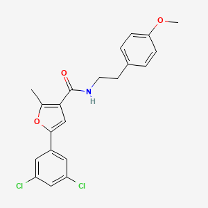 5-(3,5-dichlorophenyl)-N-[2-(4-methoxyphenyl)ethyl]-2-methyl-3-furamide