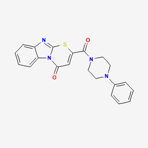 2-[(4-PHENYLPIPERAZINO)CARBONYL]-4H-[1,3]THIAZINO[3,2-A][1,3]BENZIMIDAZOL-4-ONE