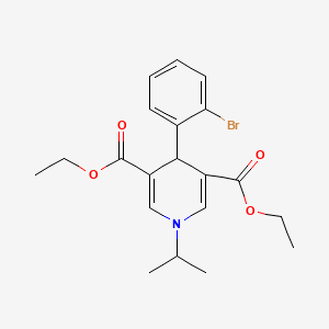 3,5-DIETHYL 4-(2-BROMOPHENYL)-1-(PROPAN-2-YL)-1,4-DIHYDROPYRIDINE-3,5-DICARBOXYLATE