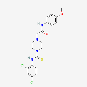 2-(4-{[(2,4-dichlorophenyl)amino]carbonothioyl}-1-piperazinyl)-N-(4-methoxyphenyl)acetamide