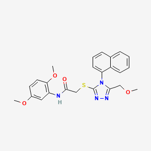 N-(2,5-dimethoxyphenyl)-2-{[5-(methoxymethyl)-4-(1-naphthyl)-4H-1,2,4-triazol-3-yl]thio}acetamide