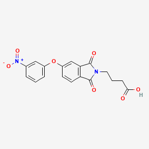 4-[5-(3-nitrophenoxy)-1,3-dioxo-1,3-dihydro-2H-isoindol-2-yl]butanoic acid