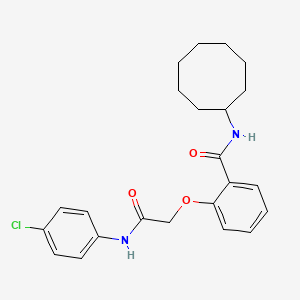 2-{2-[(4-chlorophenyl)amino]-2-oxoethoxy}-N-cyclooctylbenzamide