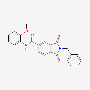 2-benzyl-N-(2-methoxyphenyl)-1,3-dioxo-5-isoindolinecarboxamide