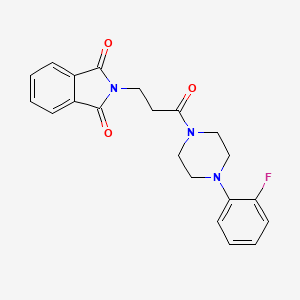 2-{3-[4-(2-fluorophenyl)-1-piperazinyl]-3-oxopropyl}-1H-isoindole-1,3(2H)-dione