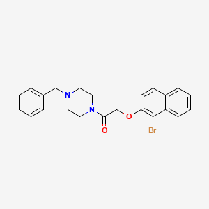 1-benzyl-4-{[(1-bromo-2-naphthyl)oxy]acetyl}piperazine