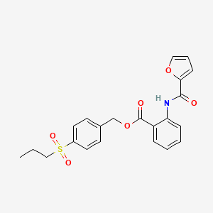 4-(Propylsulfonyl)benzyl 2-[(2-furylcarbonyl)amino]benzoate