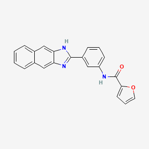 N-[3-(1H-naphtho[2,3-d]imidazol-2-yl)phenyl]-2-furamide