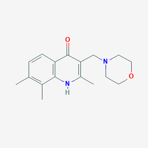 molecular formula C17H22N2O2 B362910 2,7,8-Trimethyl-3-morpholin-4-ylmethyl-quinolin-4-ol CAS No. 442571-53-1