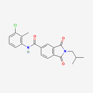 N-(3-chloro-2-methylphenyl)-2-isobutyl-1,3-dioxo-5-isoindolinecarboxamide