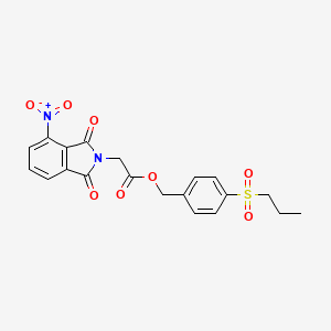 4-(Propylsulfonyl)benzyl 2-(4-nitro-1,3-dioxo-1,3-dihydro-2H-isoindol-2-YL)acetate