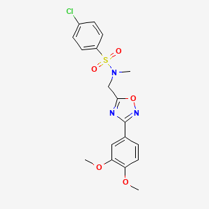 4-chloro-N-{[3-(3,4-dimethoxyphenyl)-1,2,4-oxadiazol-5-yl]methyl}-N-methylbenzenesulfonamide