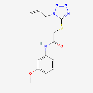 2-[(1-allyl-1H-tetrazol-5-yl)thio]-N-(3-methoxyphenyl)acetamide