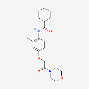 N-{2-methyl-4-[2-(4-morpholinyl)-2-oxoethoxy]phenyl}cyclohexanecarboxamide