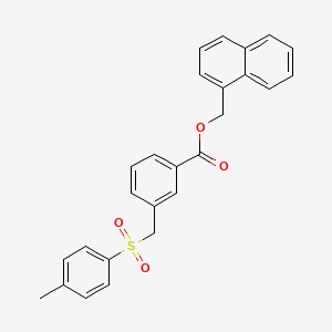 1-naphthylmethyl 3-{[(4-methylphenyl)sulfonyl]methyl}benzoate